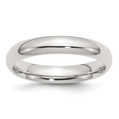 4mm Comfort Fit Band - Sterling Silver QCF040 by Chisel, MPN: QCF040, 886774337647