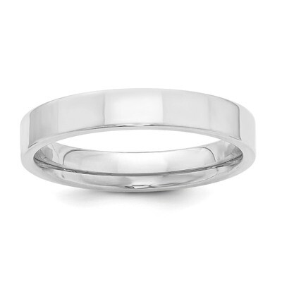 4mm Comfort Fit Flat Sterling Silver QCFB040 Engravable, MPN: QCFB040, 886774259413