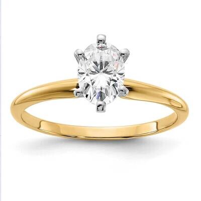 7/8ct. G H I True Light Oval Moissanite Solitaire Ring 14k Gold YGSH15O-12MT, MPN: YGSH15O-12MT, 19…