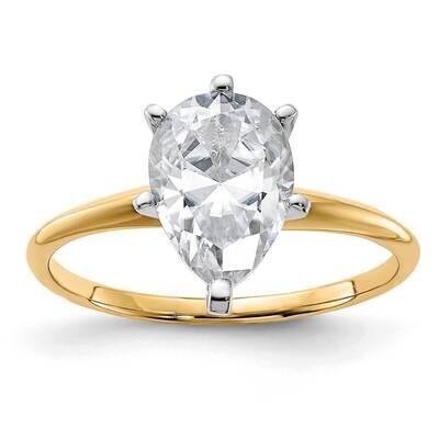 2ct. G H I True Light Pear Moissanite Solitaire Ring 14k Gold YGSH15A-15MT, MPN: YGSH15A-15MT, 1911…