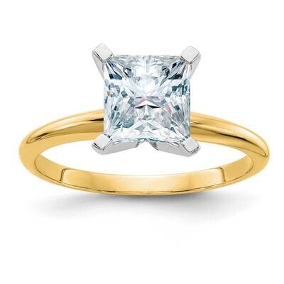2ct. D E F Pure Light Princess Moissanite Solitaire Ring 14k Gold YGSH15P-15MP-9, MPN: YGSH15P-15MP…