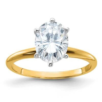 2ct. D E F Pure Light Oval Moissanite Solitaire Ring 14k Gold YGSH15O-15MP-7, MPN: YGSH15O-15MP-7,