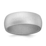 Silver Metalic 8.7mm Domed Band Silicone SL102-SV-10, MPN: SL102-SV,