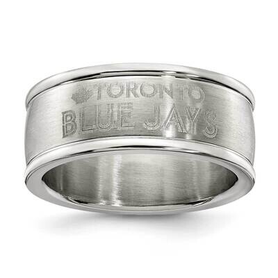 Toronto Blue Jays Logo Band Ring Stainless Steel BLU035-SZ6, MPN: BLU035, 634401946683
