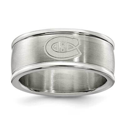 Montreal Canadiens Logo Band Ring Stainless Steel CAN035-SZ6, MPN: CAN035, 634401863638