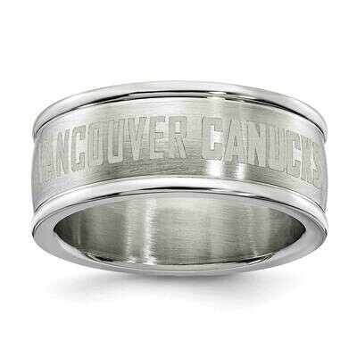Vancouver Canucks Logo Band Ring Stainless Steel CUC035-SZ6, MPN: CUC035, 634401863690