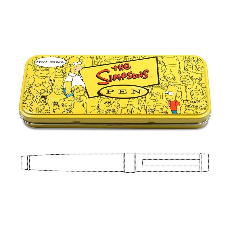 Acme Simpsons Flat Top Pen Tin Box ZPTIN17F