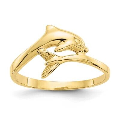 Dolphin Ring 10k Gold 10ZR193, MPN: 10ZR193, 191101690884
