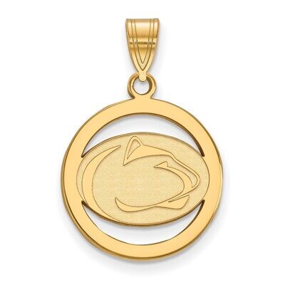 Penn State University Sm Pendant in Circle Gold-plated Silver GP032PSU, MPN: GP032PSU, 886774935140