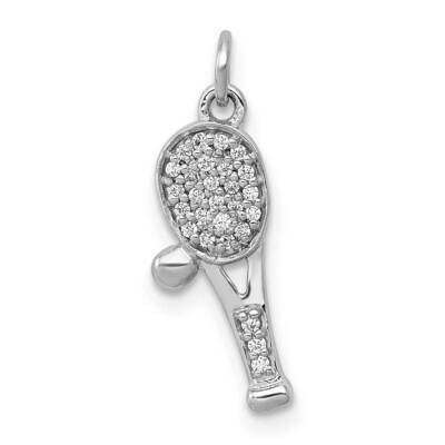 Racket &amp; Ball Pendant 14k White Gold Diamond PM4133-009-WA, MPN: PM4133-009-WA, 883957670409