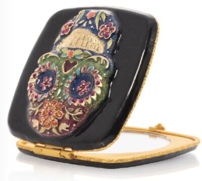 Jay Strongwater Skull Compact Mirror SCB8083-289, MPN: SCB8083-289,