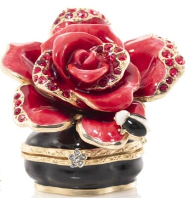 Jay Strongwater Night Bloom Rose Box SDH7399-250, MPN: SDH7399-250,