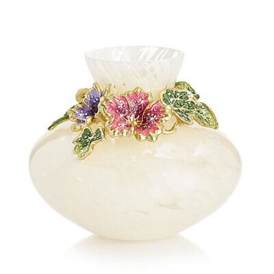 Jay Strongwater Leaf and Flower Vase SDH6634-276, MPN: SDH6634-276,