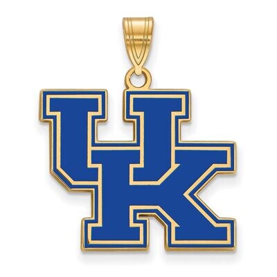 University of Kentucky Large Enamel Pendant Gold-plated Silver GP032UK, MPN: GP032UK, 886774935331