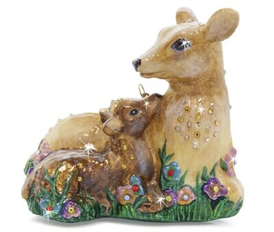 Jay Strongwater Deer and Fawn Ornament SDH20080-250, MPN: SDH20080-250, 848510043250