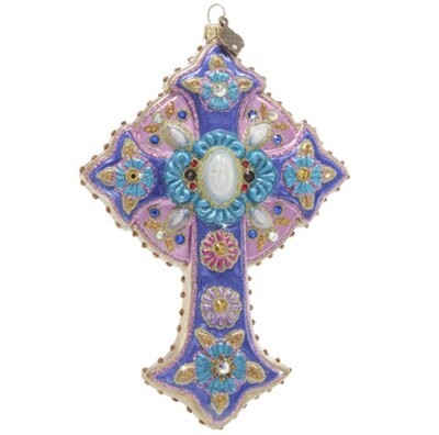 Jay Strongwater 2023 Cross Ornament SDH20085-250, MPN: SDH20085-250, 848510043304