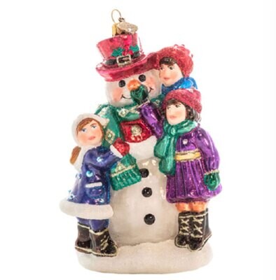 Jay Strongwater Children Buildsnowmn Ornament Jewel SDH20066-250, MPN: SDH20066-250, 848510042376