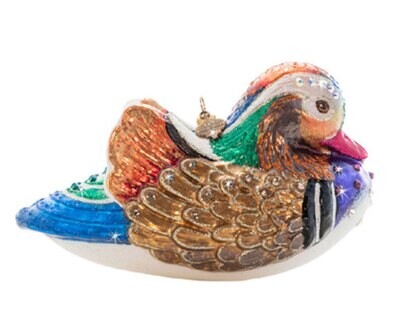 Jay Strongwater Mandarin Duck Ornament Jewel SDH20068-250, MPN: SDH20068-250, 848510042383