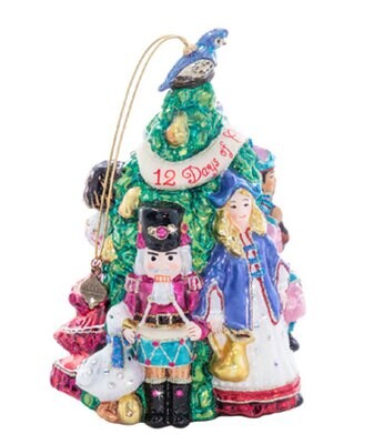 Jay Strongwater All 12 Days Glass Ornament Jewel SDH20052-250, MPN: SDH20052-250, 848510042369