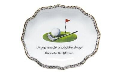 Mottahedeh Golf Club Ring Tray S2811, MPN: S2811,