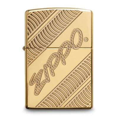 Zippo Coiled High Polished Brass Lighter GM25899, MPN: GM25899, 191693022261