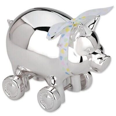 Reed and Barton Piggy With Wheels Bank 640, MPN: 640, 735092199270