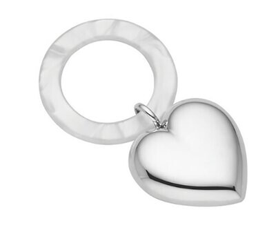 Reed and Barton Elena Heart Sterling Rattle, MPN: 885649, 735092263612