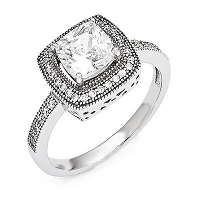 Ring Sterling Silver &amp; Cubic Zirconia QMP939, MPN: QMP939, 886774240497