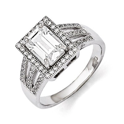 Ring Sterling Silver &amp; Cubic Zirconia QMP936, MPN: QMP936, 886774578170