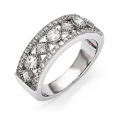 Ring Sterling Silver &amp; Cubic Zirconia QMP927, MPN: QMP927, 886774240459