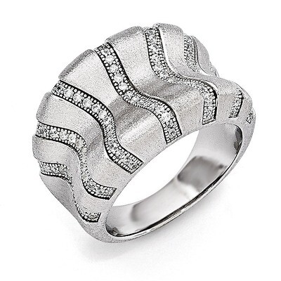 Ring Sterling Silver &amp; Cubic Zirconia QMP924, MPN: QMP924, 883957558127