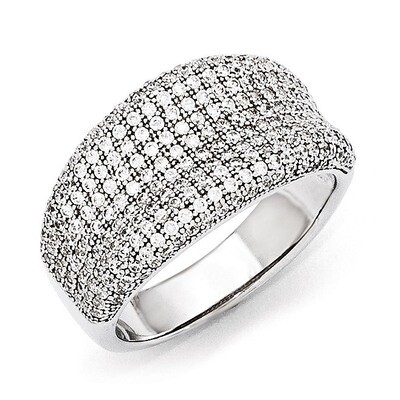 Ring Sterling Silver &amp; Cubic Zirconia QMP925, MPN: QMP925, 883957461403