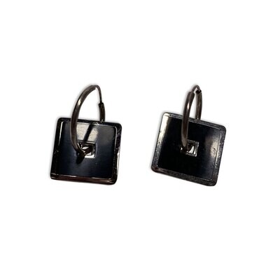 Acme Black Square Earrings JAO90E, MPN: JAO90E