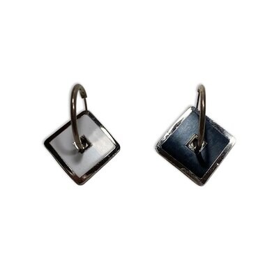 Acme Black &amp; White Square Earrings JAO93E, MPN: JAO93E