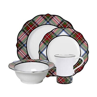 Juliska Stewart Tartan 16 Piece Set TN101SETX/88, MPN: TN101SETX/88, 810034837066