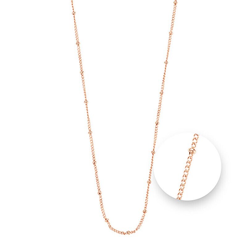 Nikki Lissoni Ball Rose Gold Plated Necklace 75cm Compatible With Pendant N1043RG75