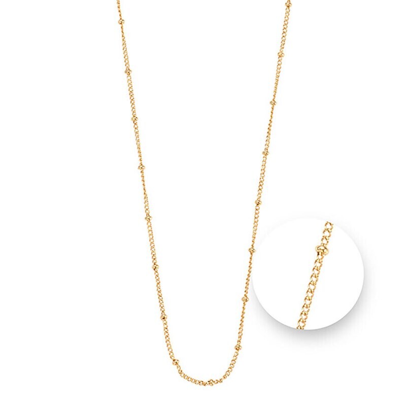 Nikki Lissoni Ball Gold Plated Necklace 75cm Compatible With Pendant N1043G75
