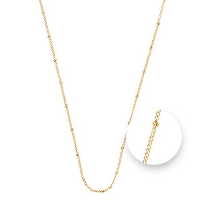 Nikki Lissoni Ball Gold Plated Necklace 45cm Compatible With Pendant N1043G45, MPN: N1043G45,