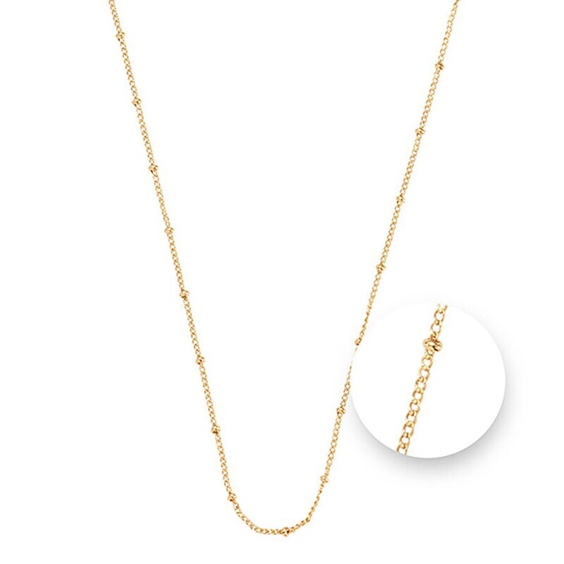 Nikki Lissoni Ball Gold Plated Necklace 45cm Compatible With Pendant N1043G45