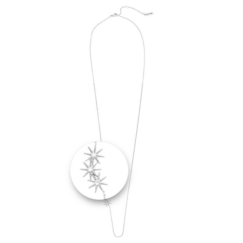 Nikki Lissoni Collected Stars Silver Plated Necklace 70cm Compatible With Pendant N1035S70