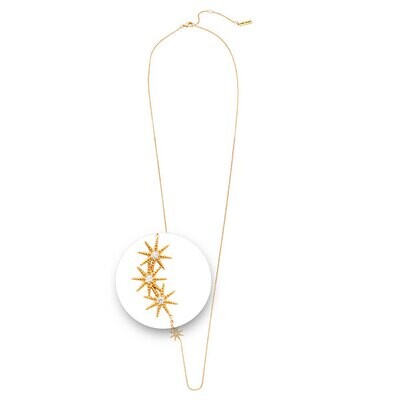 Nikki Lissoni Collected Stars Gold Plated Necklace 70cm Compatible With Pendant N1035G70, MPN: N103…
