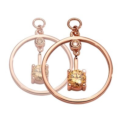 Nikki Lissoni Peace Of Heart Earring Coins Rose Gold Plated 19mm Coin EAC2084RGM, MPN: EAC2084RGM, …