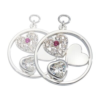 Nikki Lissoni My Love Is Pure Earring Coins Silver Plated 19mm Coin EAC2082SM, MPN: EAC2082SM, 8719…