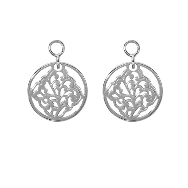 Nikki Lissoni Henna Daydream 2 Pieces Silver Plated 14mm Coin EAC2019S