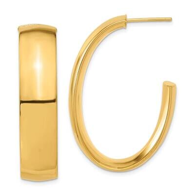 14k Gold High Pol Post Earring CMEI18405