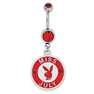 Playboy Miss July Belly Ring PBB162