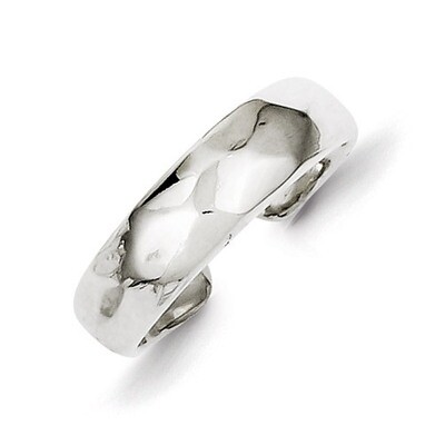 Polished Domed Toe Ring Sterling Silver Solid QR854, MPN: QR854, 883957254036