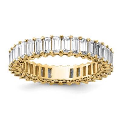Emerald-cut G H I True Light Moissanite Eternity Band 14k Gold ET0042-340-85Y4MT, MPN: ET0042-340-8…