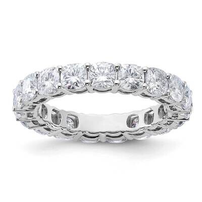 Cushion G H I True Light Moissanite Eternity Band 14k White Gold ET0045-360-6W4MT, MPN: ET0045-360-…