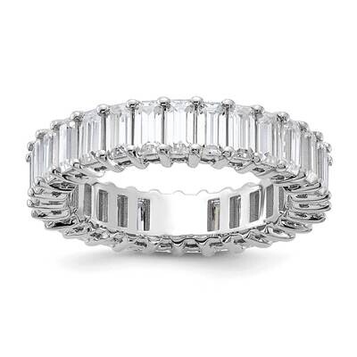 Emerald-cut G H I True Light Moissanite Eternity Band 14k White Gold ET0042-340-55W4MT, MPN: ET0042…
